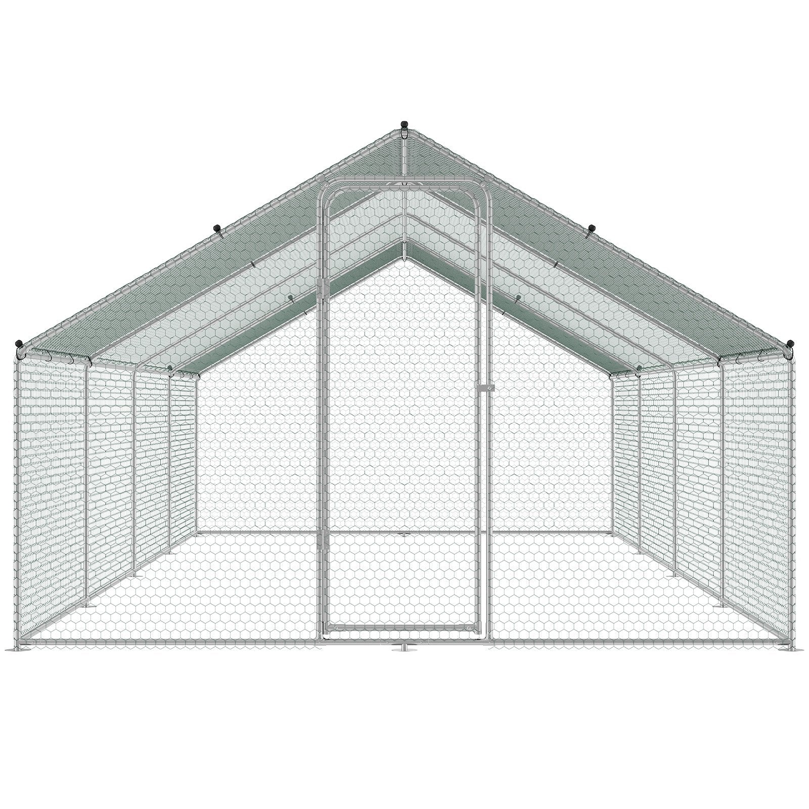 Metalinis vištidės aptvaras VEVOR RA382, 3 x 7,83 x 1,99 m