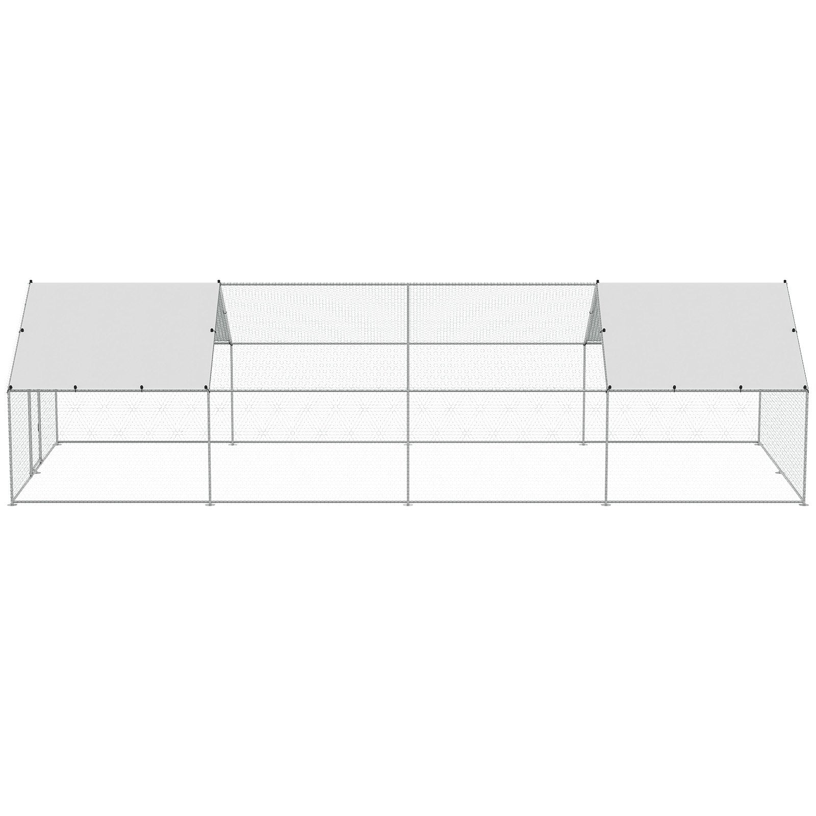 Metalinis vištidės aptvaras VEVOR RA382, 3 x 7,83 x 1,99 m