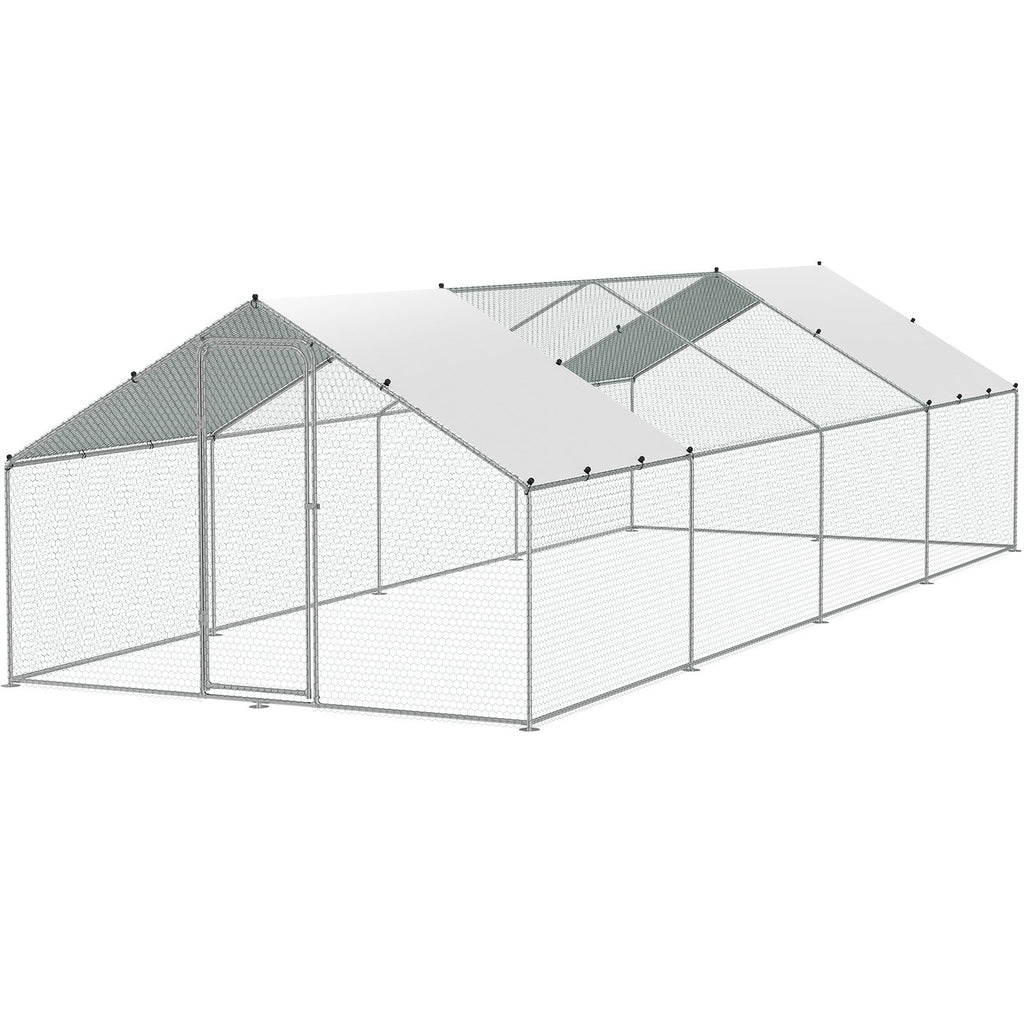 Metalinis vištidės aptvaras VEVOR RA382, 3 x 7,83 x 1,99 m