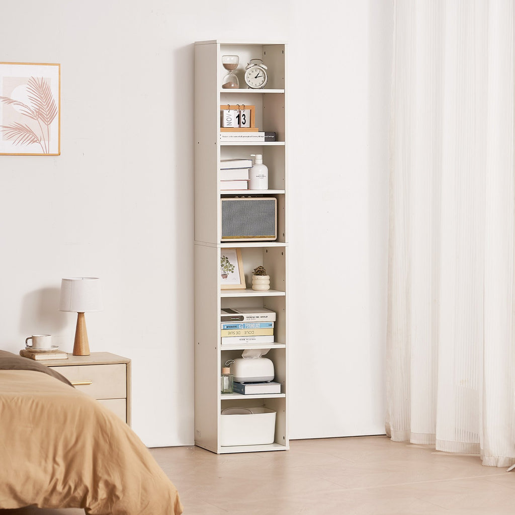 Siaura knygų lentyna VEVOR GS8-Z, 180 cm aukščio