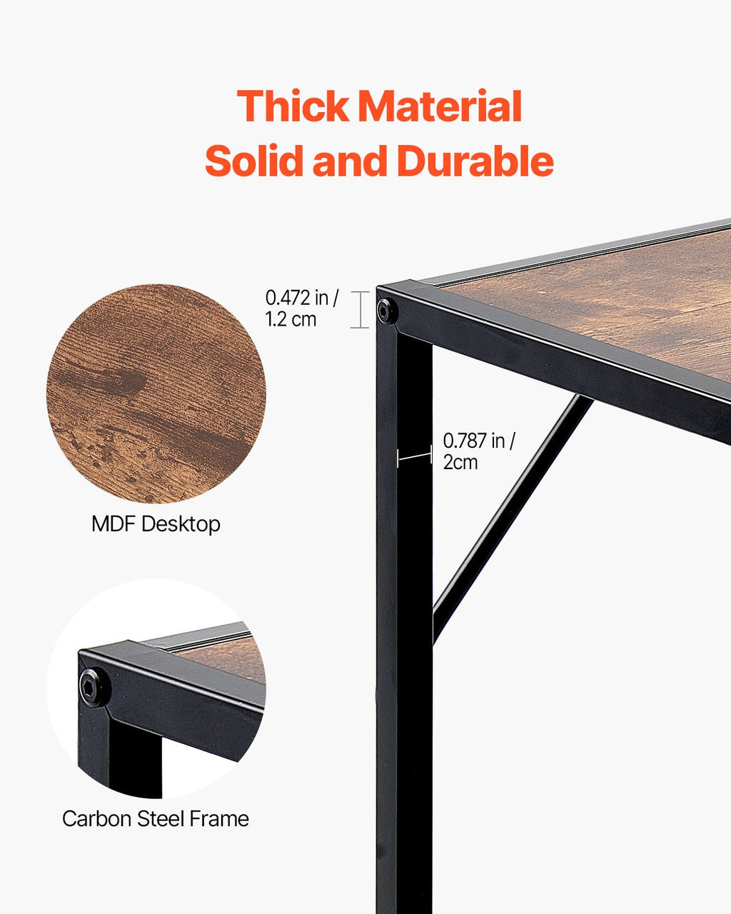 Siaura konsolinė sofa-stalas VEVOR YJXXGZ-007, 106 cm ilgio su elektros lizdais