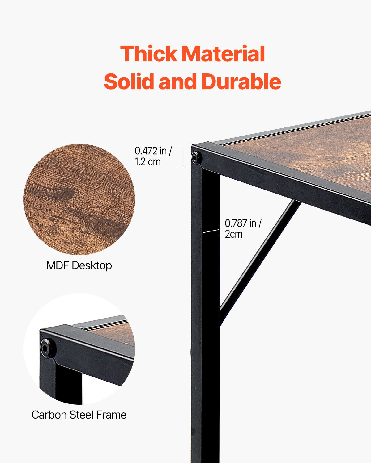 Siaura konsolinė sofa-stalas VEVOR YJXXGZ-007, 106 cm ilgio su elektros lizdais