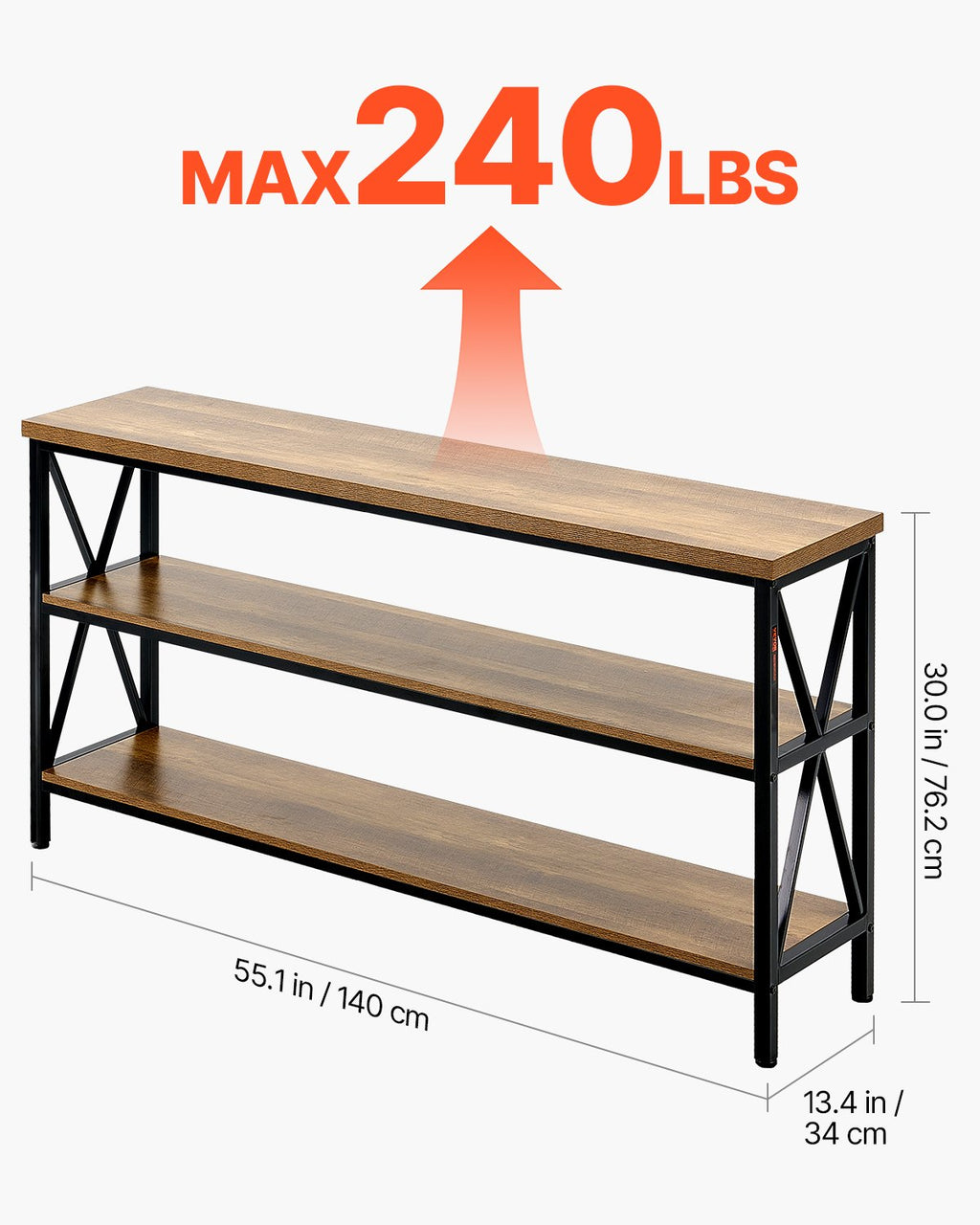 Konsolinis stalas VEVOR YJXXGZ-004, 140 cm ilgio