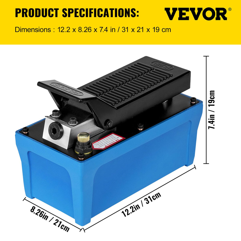 Pneumatinė hidraulinė pompa VEVOR, 10 000 PSI