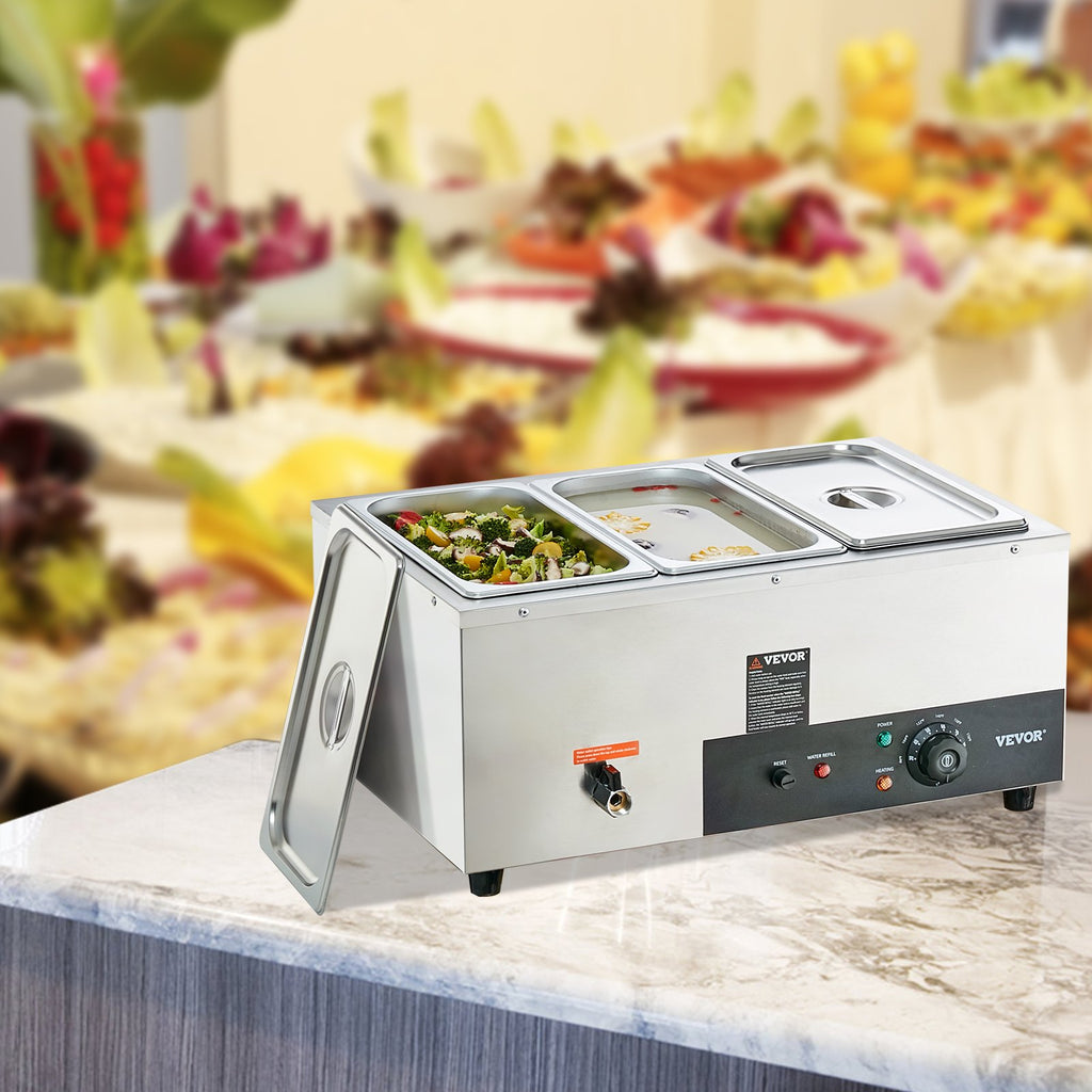 Elektrinis maisto šildytuvas VEVOR Bain Marie, 1500W