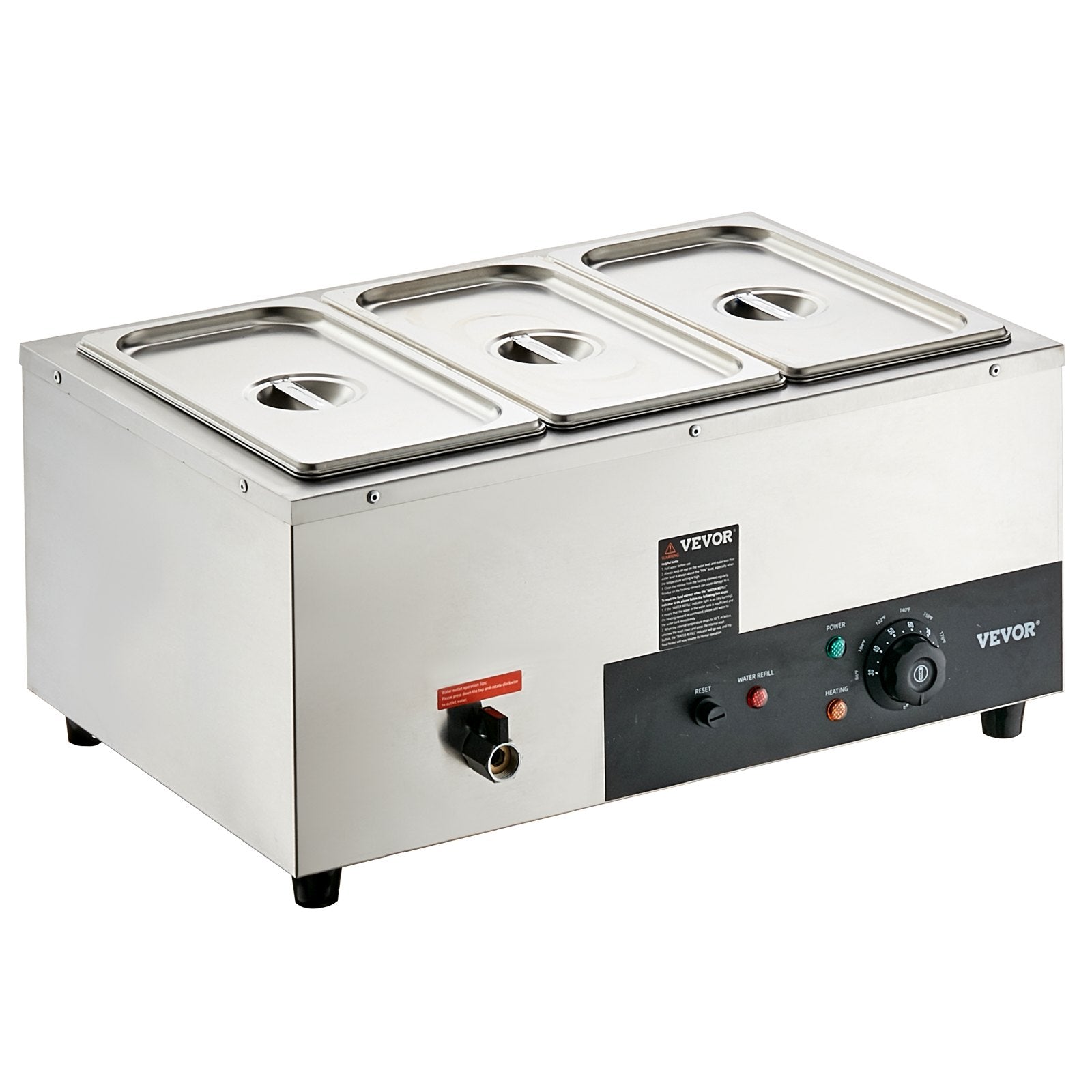 Elektrinis maisto šildytuvas VEVOR Bain Marie, 1500W