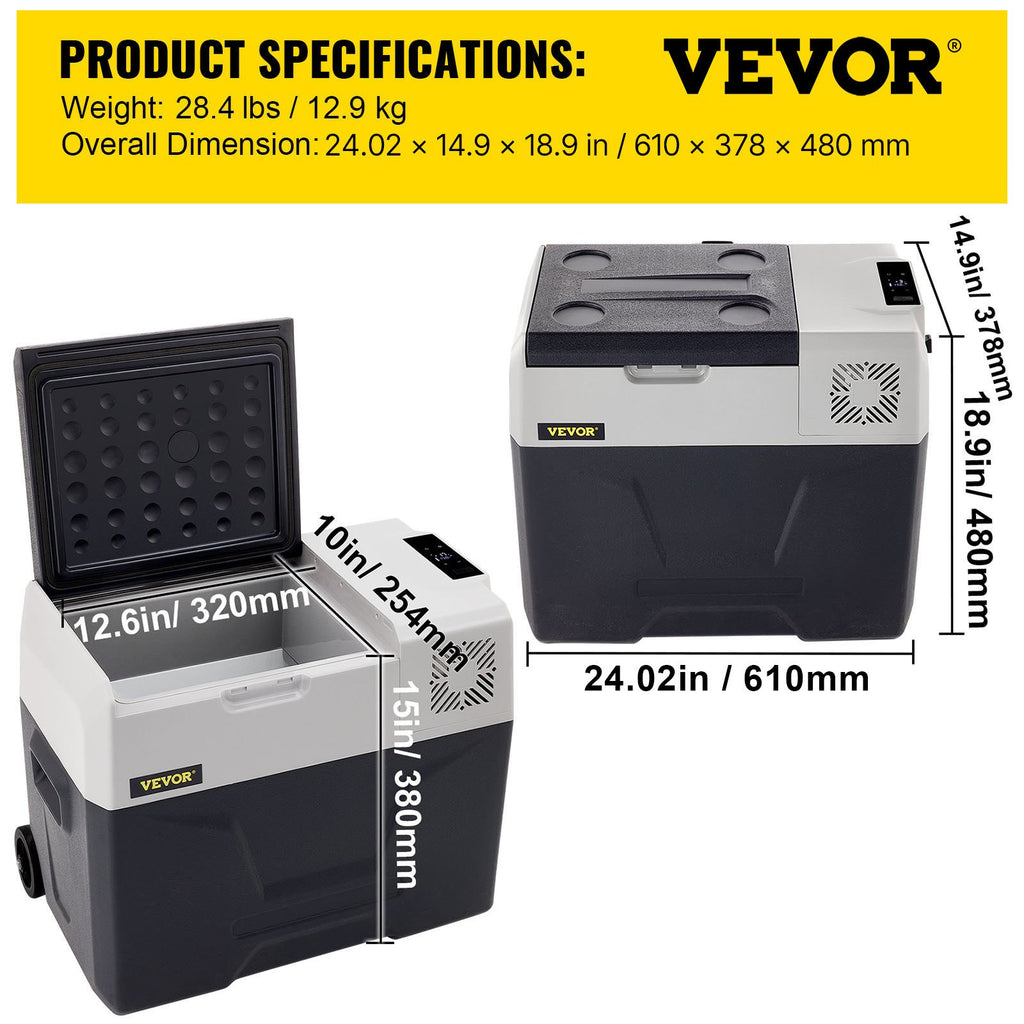Automobilinis šaldytuvas VEVOR CX40, 40 L
