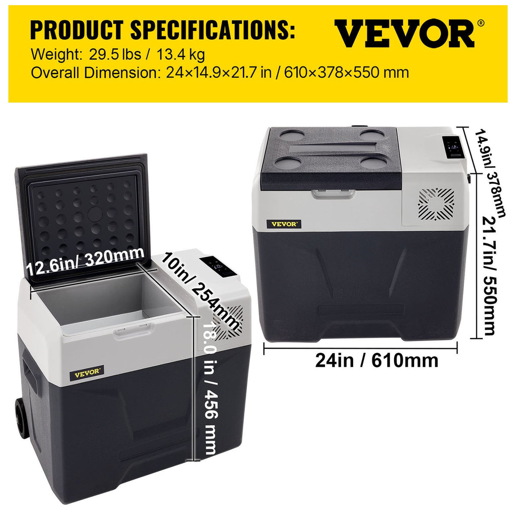 Automobilinis šaldytuvas VEVOR CX50, 50 l talpos