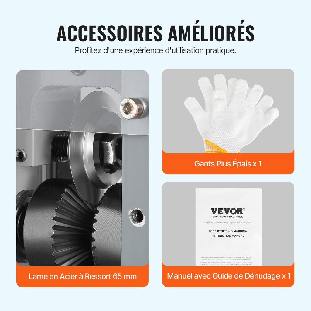 Automatinė laidų izoliacijos nuėmimo mašina VEVOR BXJDD180, 1,5–30 mm