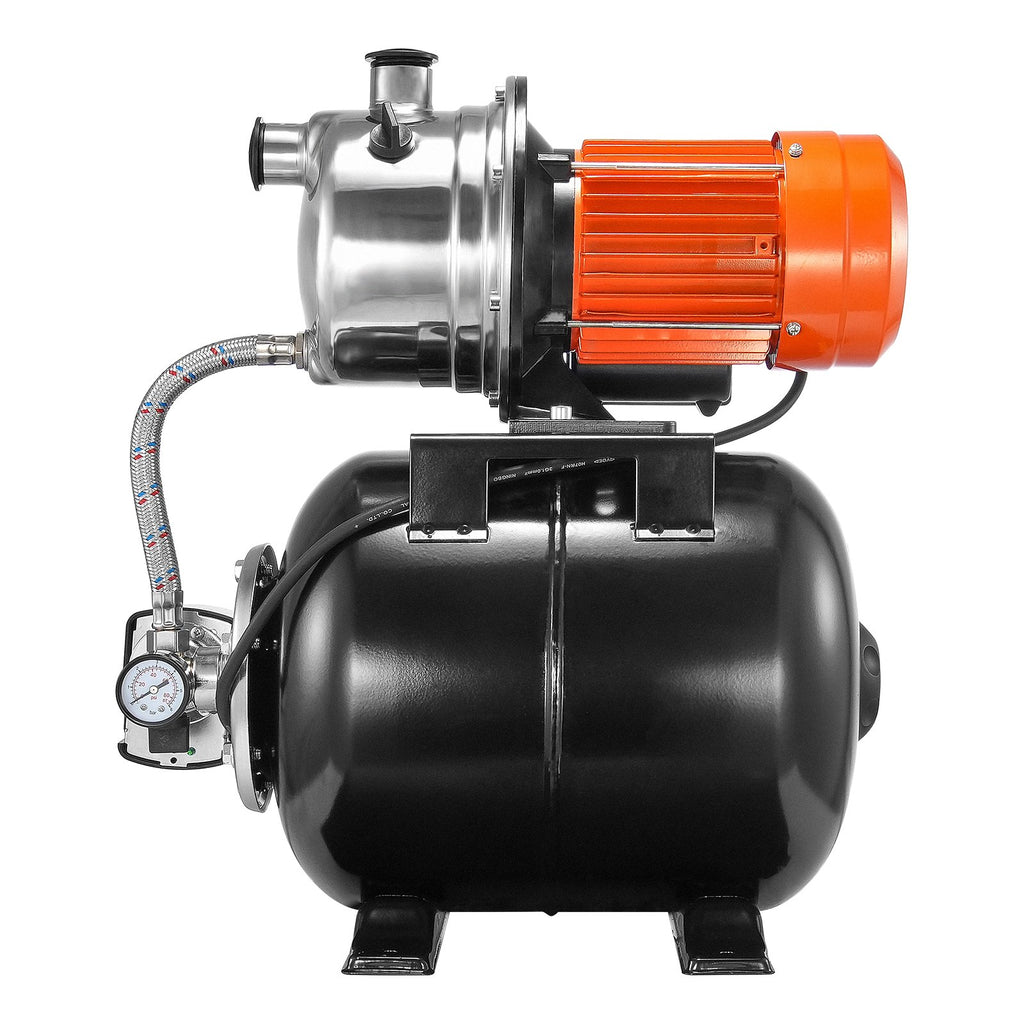 Vandens siurblys su hidroforu VEVOR FSGP1000Cinox-2, 745 W