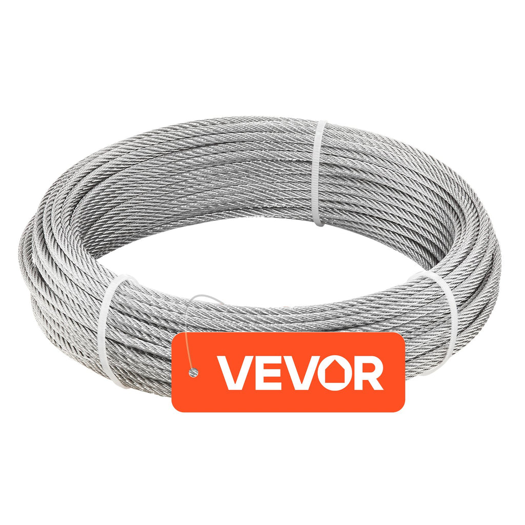 Plieninis trosas VEVOR QD304-004, 3.2 mm x 30.5 m