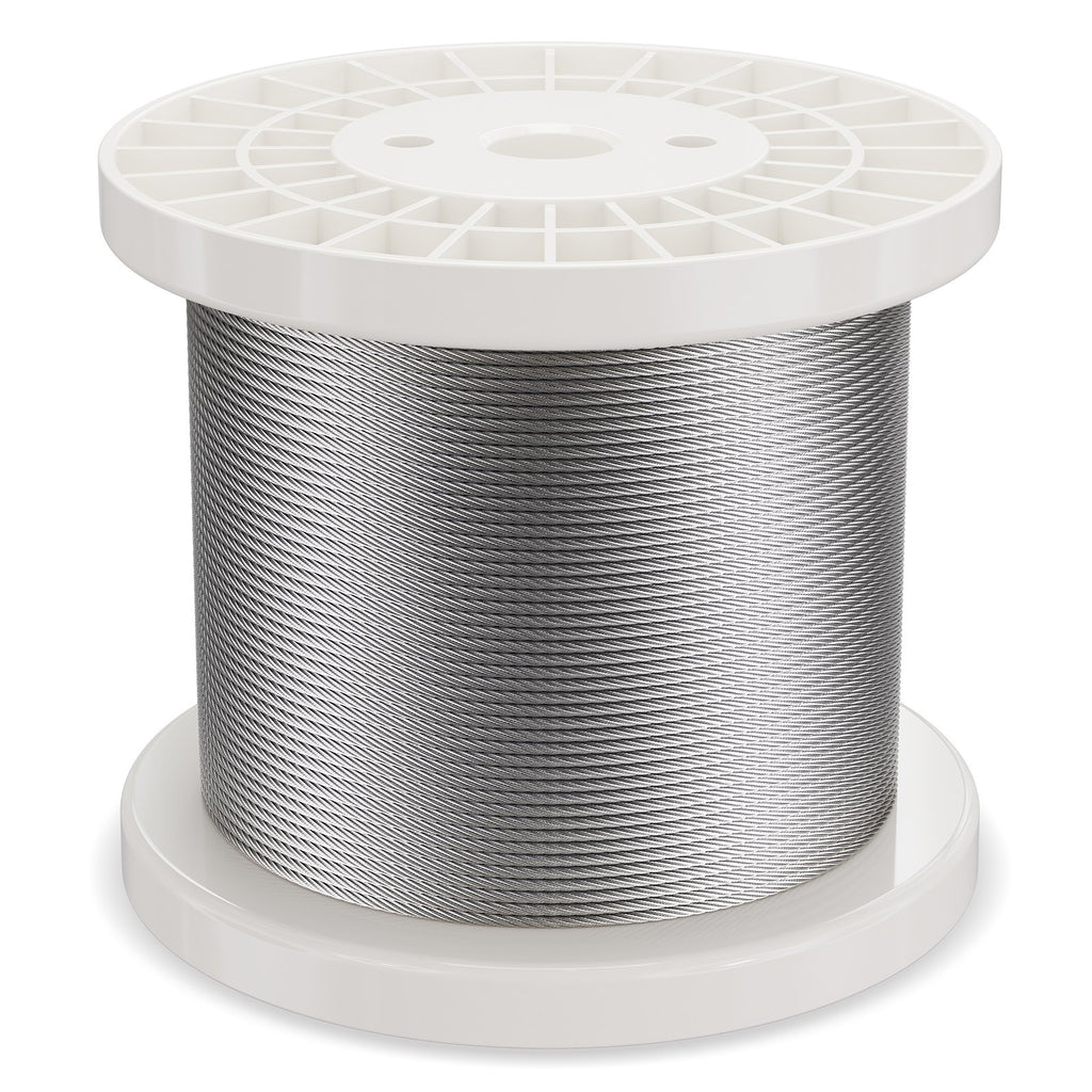 Plieninis trosas VEVOR S1/8-600, 182,3 m