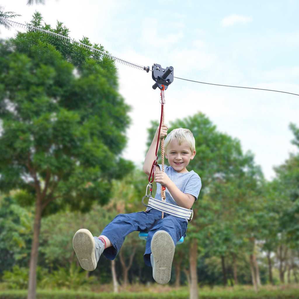 Trosinis nusileidimas (Zipline) VEVOR HL-100ft-004, 30,5 m