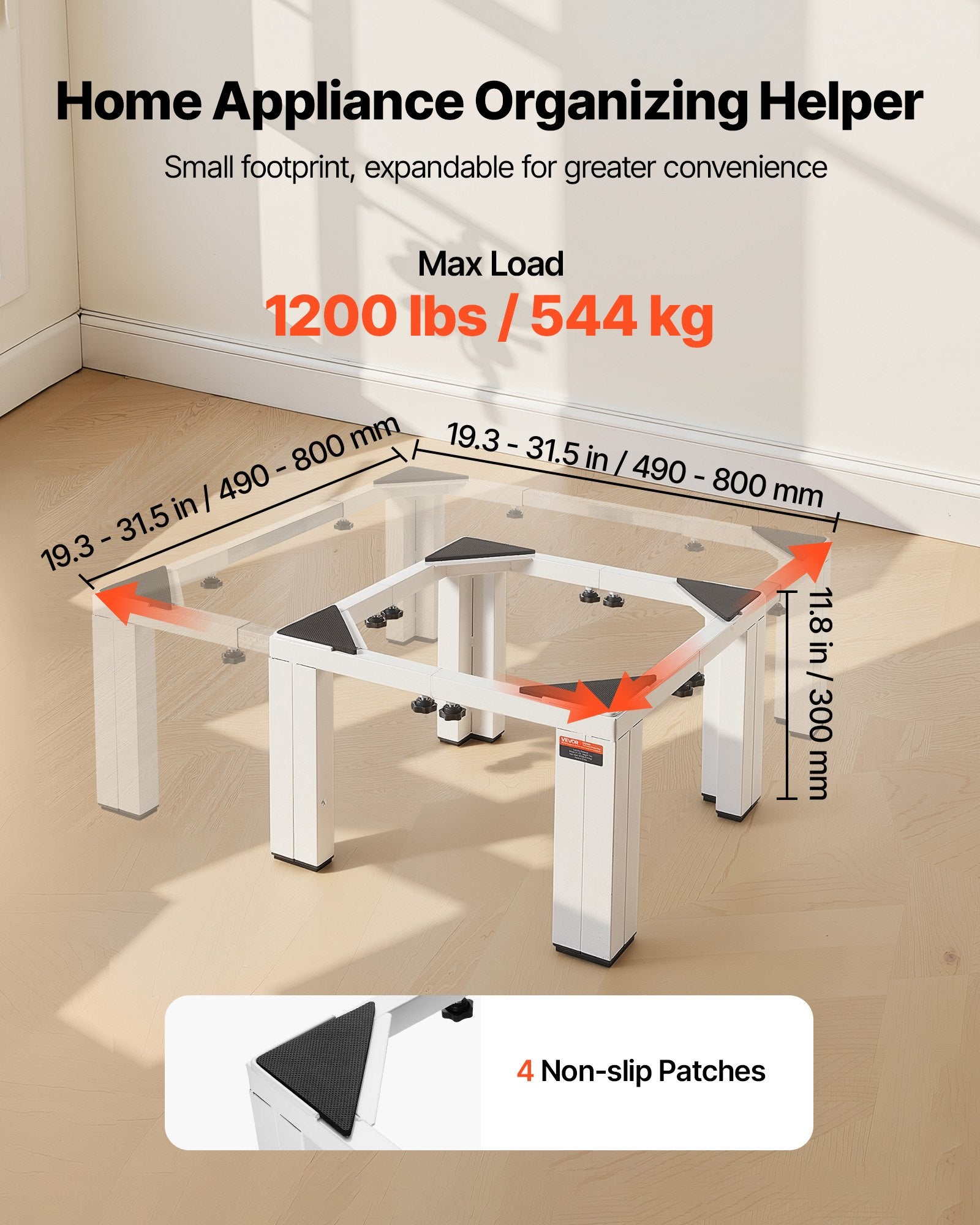 Skalbimo mašinos stovas VEVOR STJ50, 544 kg keliamoji galia