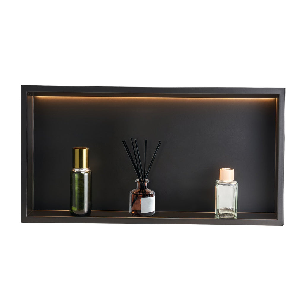 Įleidžiama dušo niša VEVOR BAL-306010-MB, 33 x 63,5 cm