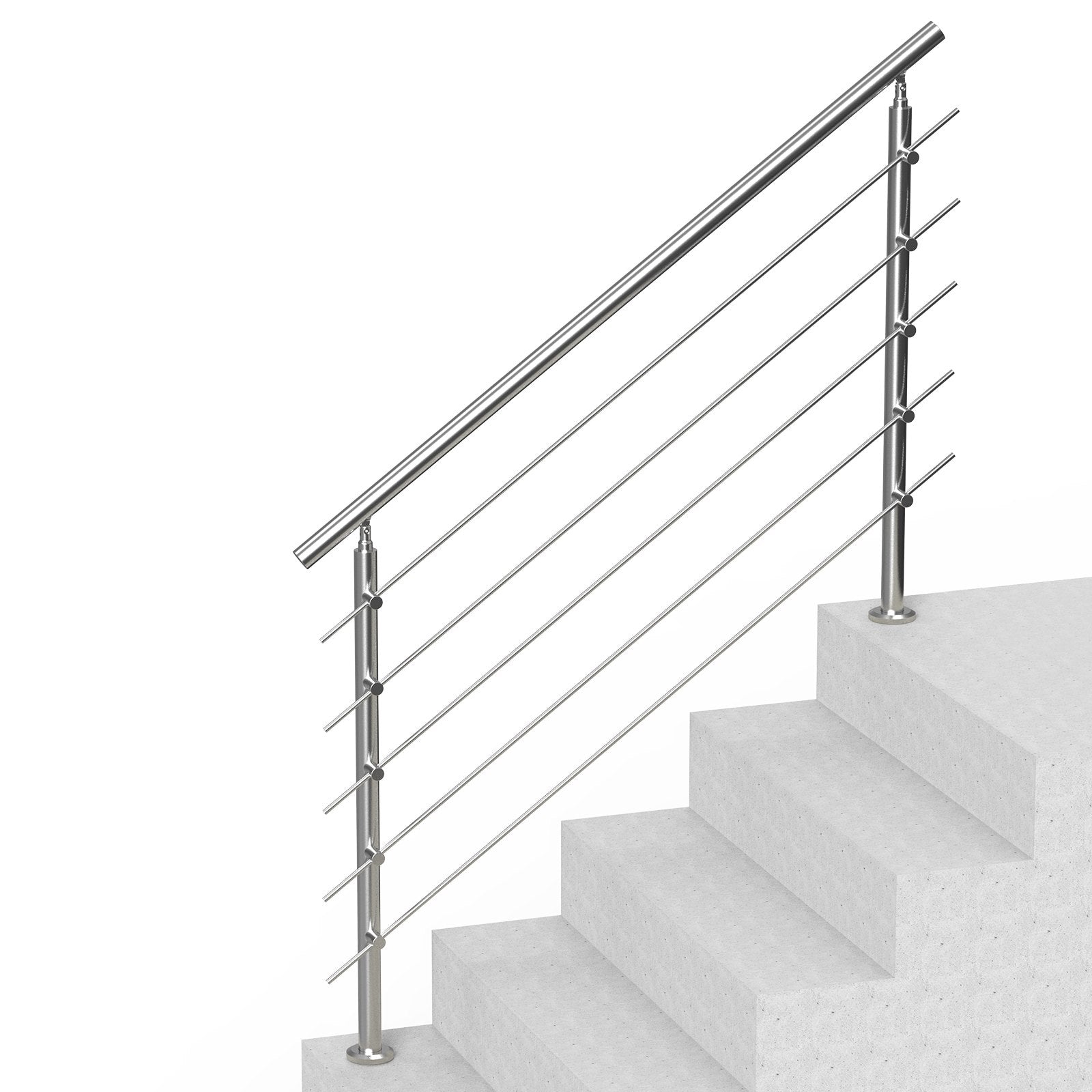 Lauko laiptų turėklai VEVOR SSH-1S-150-5, 150 cm ilgio