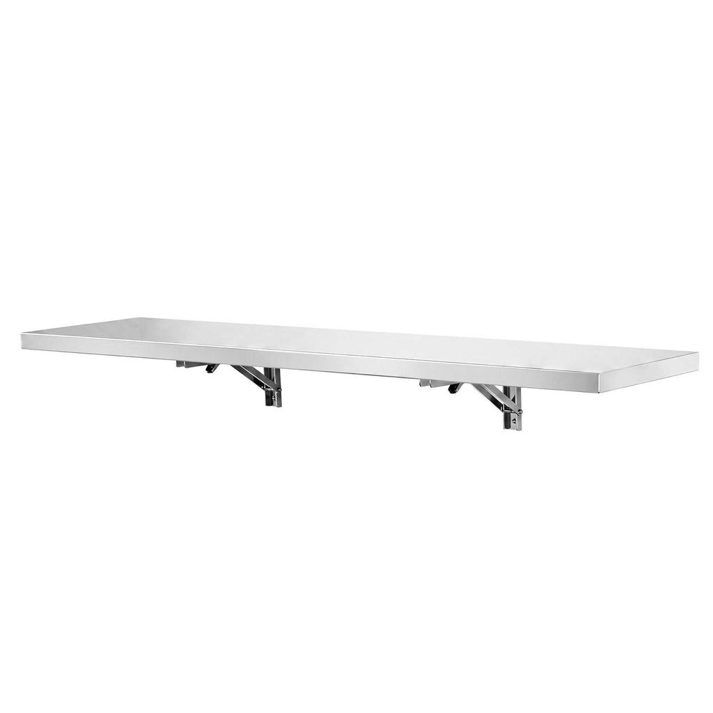 Sulankstoma nerūdijančio plieno lentyna VEVOR BXGTJZDK1JZ4812, 305 x 1219 mm