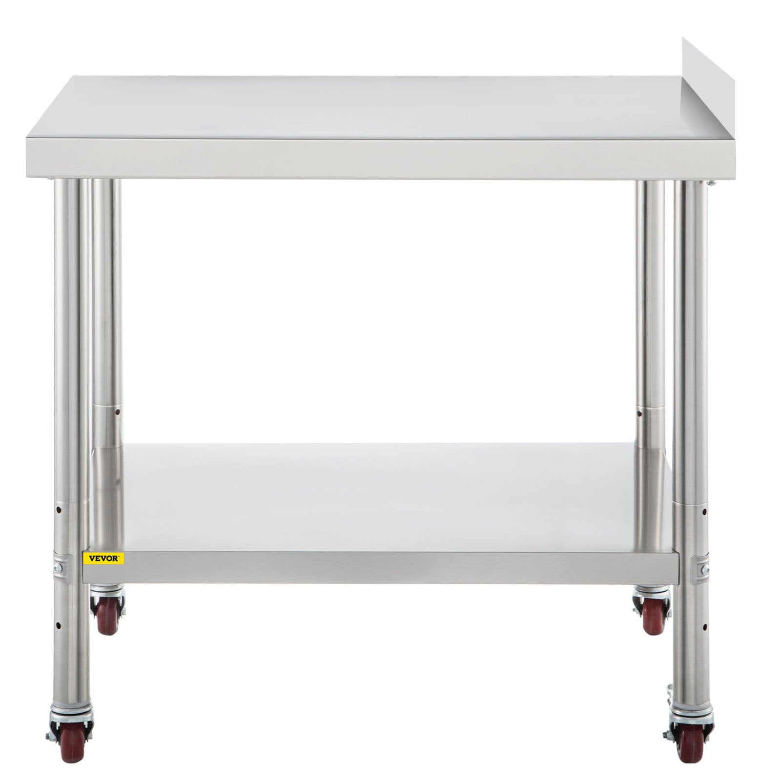 Nerūdijančio plieno paruošimo stalas VEVOR VV-SSWT-BJL-1524, 200 kg apkrova
