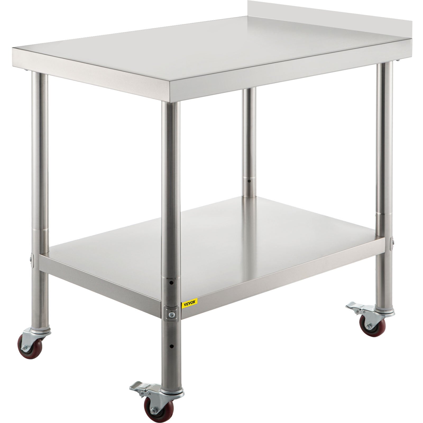 Nerūdijančio plieno paruošimo stalas VEVOR VV-SSWT-BJL-1524, 200 kg apkrova