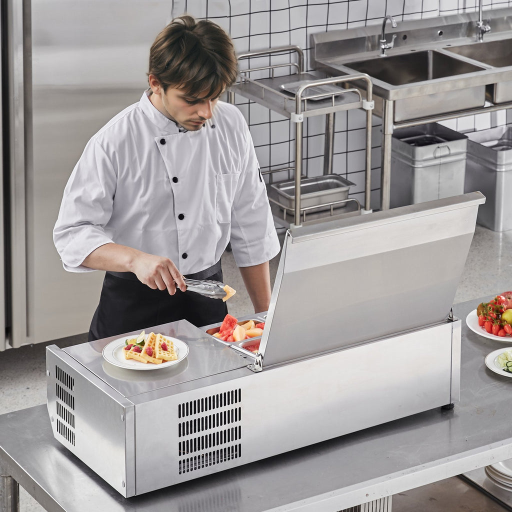 Šaldoma ingredientų vitrina VEVOR D40TW-G, 140 W