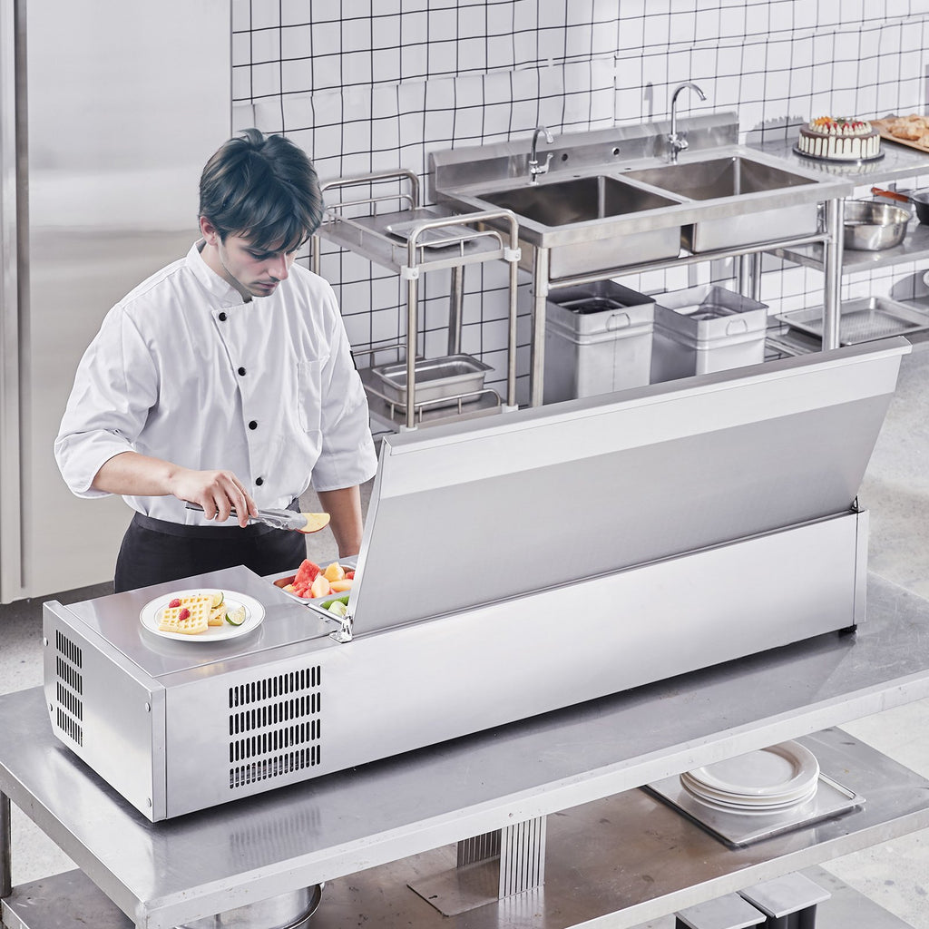 Šaldoma ingredientų vitrina VEVOR D60TW-G, 155 W