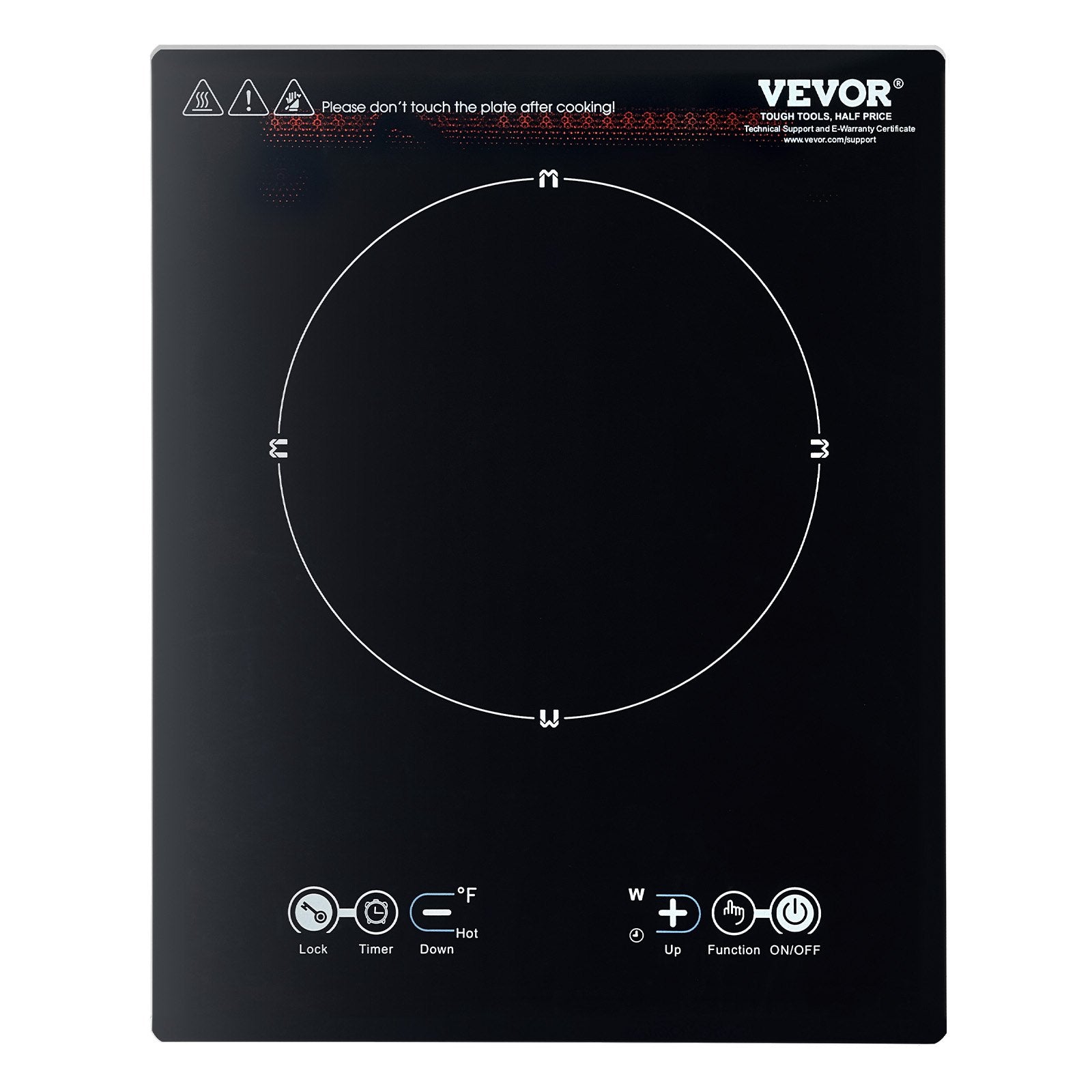 Nešiojama indukcinė kaitlentė VEVOR K1001, 2200 W