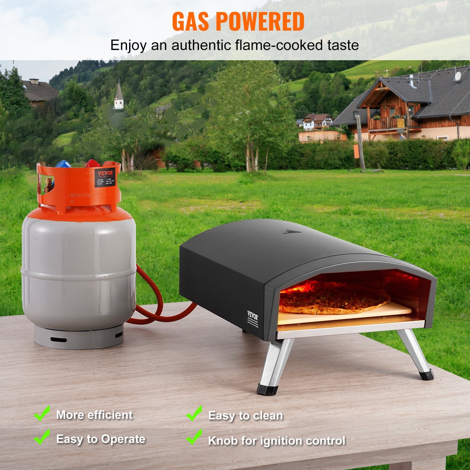 Lauko picų krosnis VEVOR GB-GO12D, 12 colių