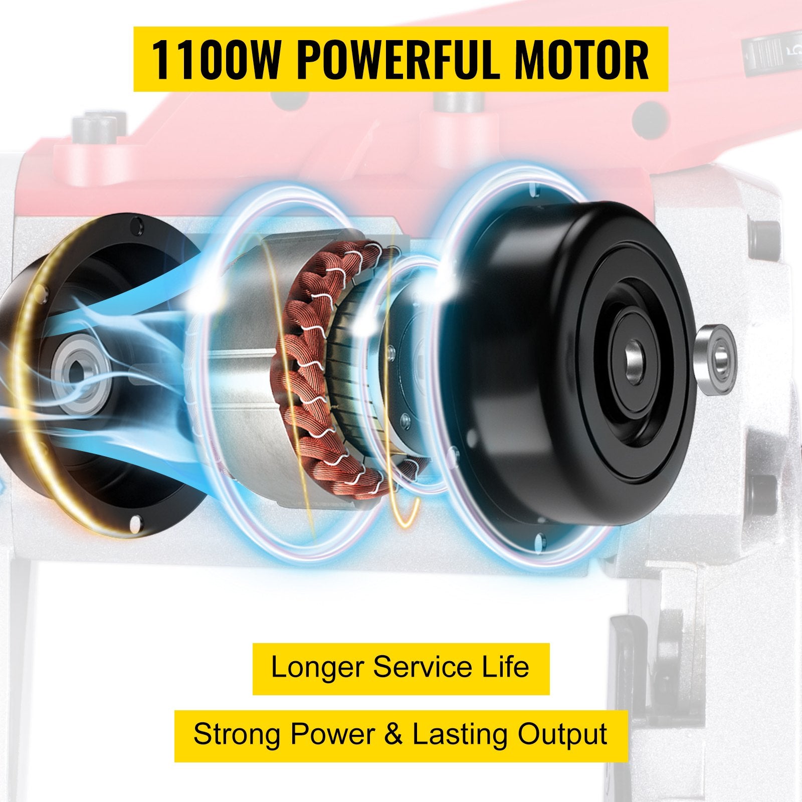 Nešiojamos juostinės pjovimo staklės VEVOR 5inMGCC1000-6, 1100 W