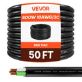 Elektros maitinimo kabelis VEVOR SOOW 10AWG/3C, 15,24 m