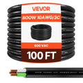 Elektros maitinimo kabelis VEVOR SOOW 10AWG/3C, 30,48 m