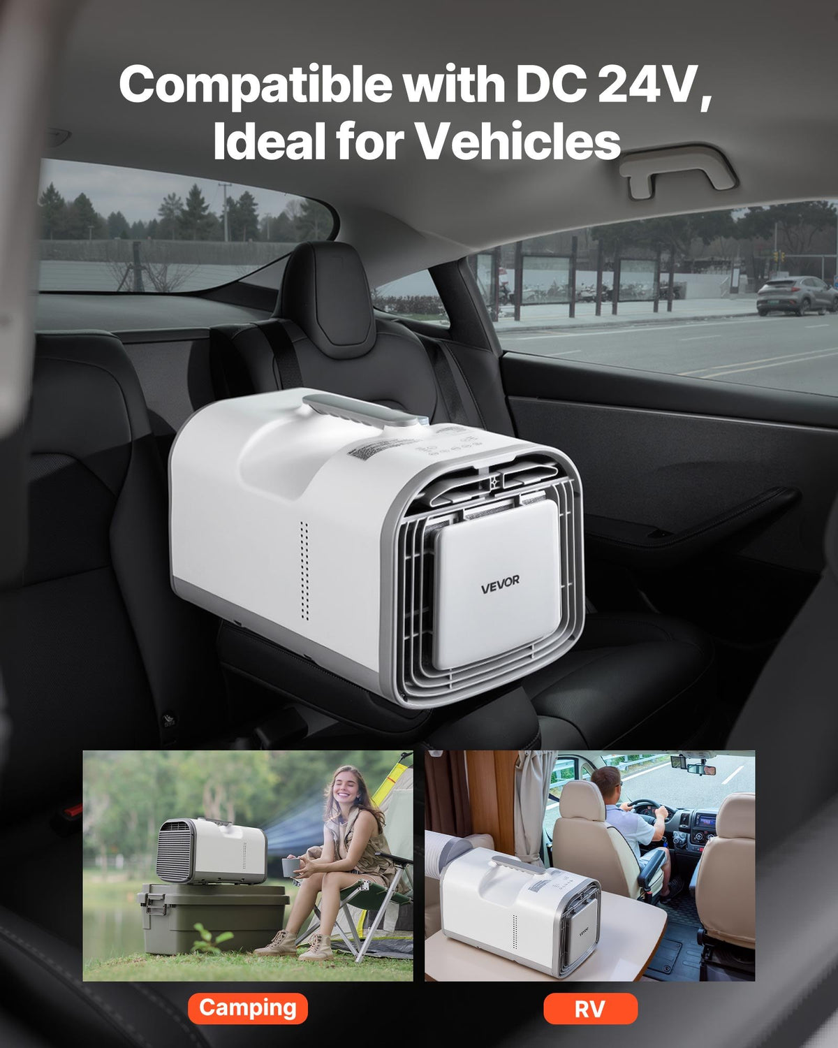 Nešiojamas kempingo oro kondicionierius VEVOR S03 PRO, 3000 BTU