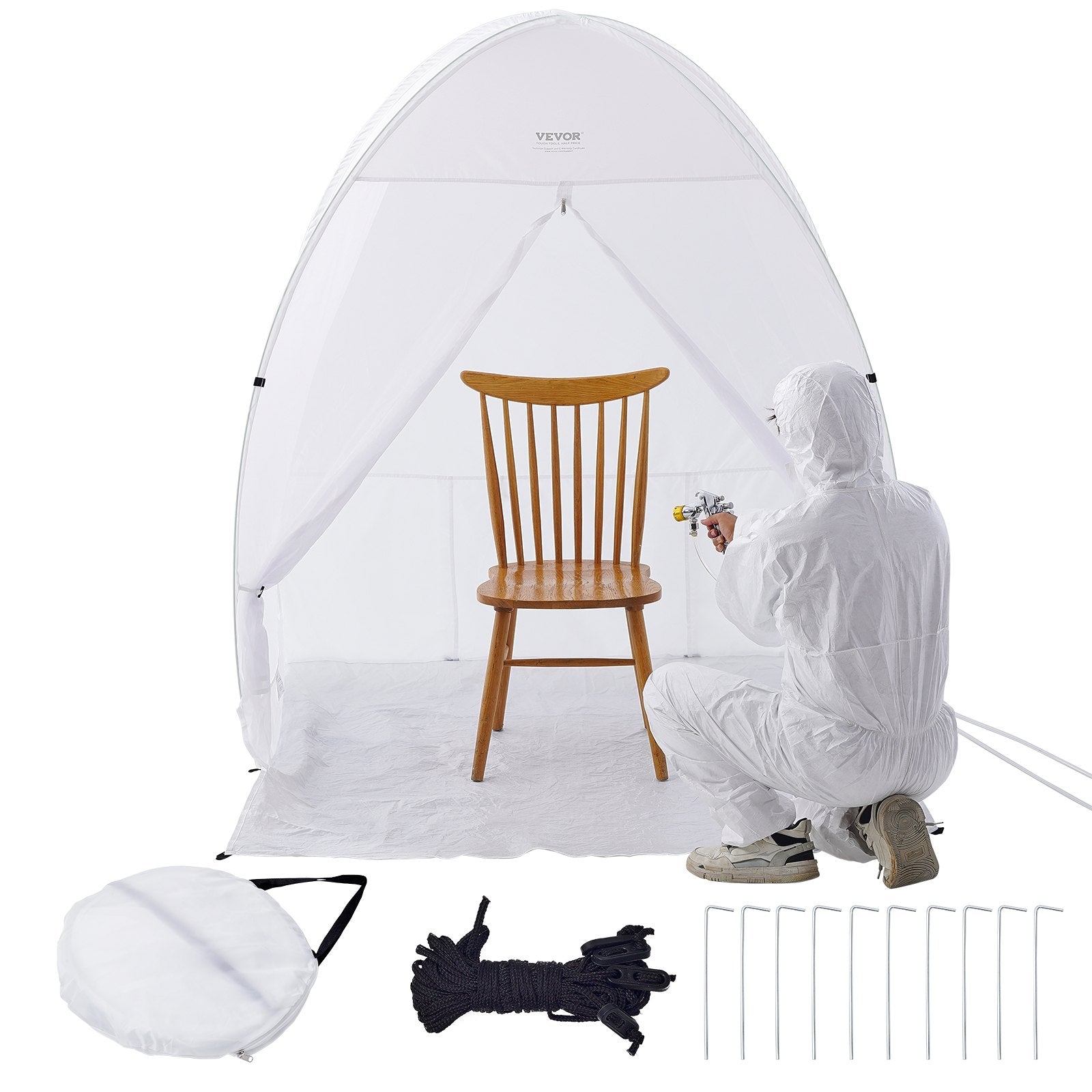 Dažymo palapinė VEVOR TP24012, 152,4x152,4x177,8 cm