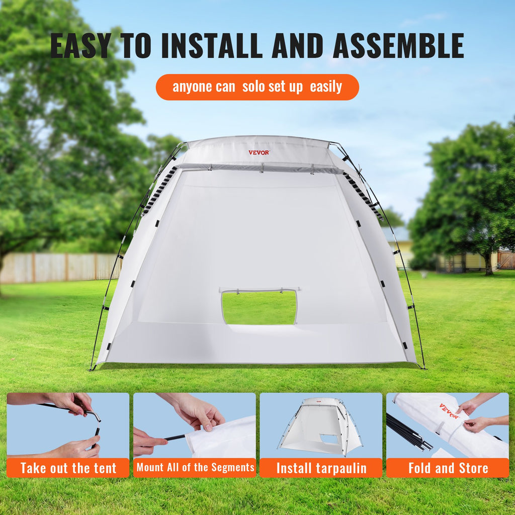 Dažymo palapinė VEVOR Portable Spray Paint Shelter, 2,3 x 1,6 x 1,6 m