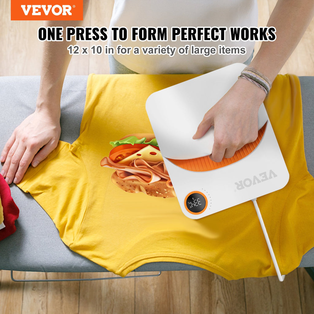 Termopresas VEVOR Portable Easy Press, 30,5 x 25,4 cm