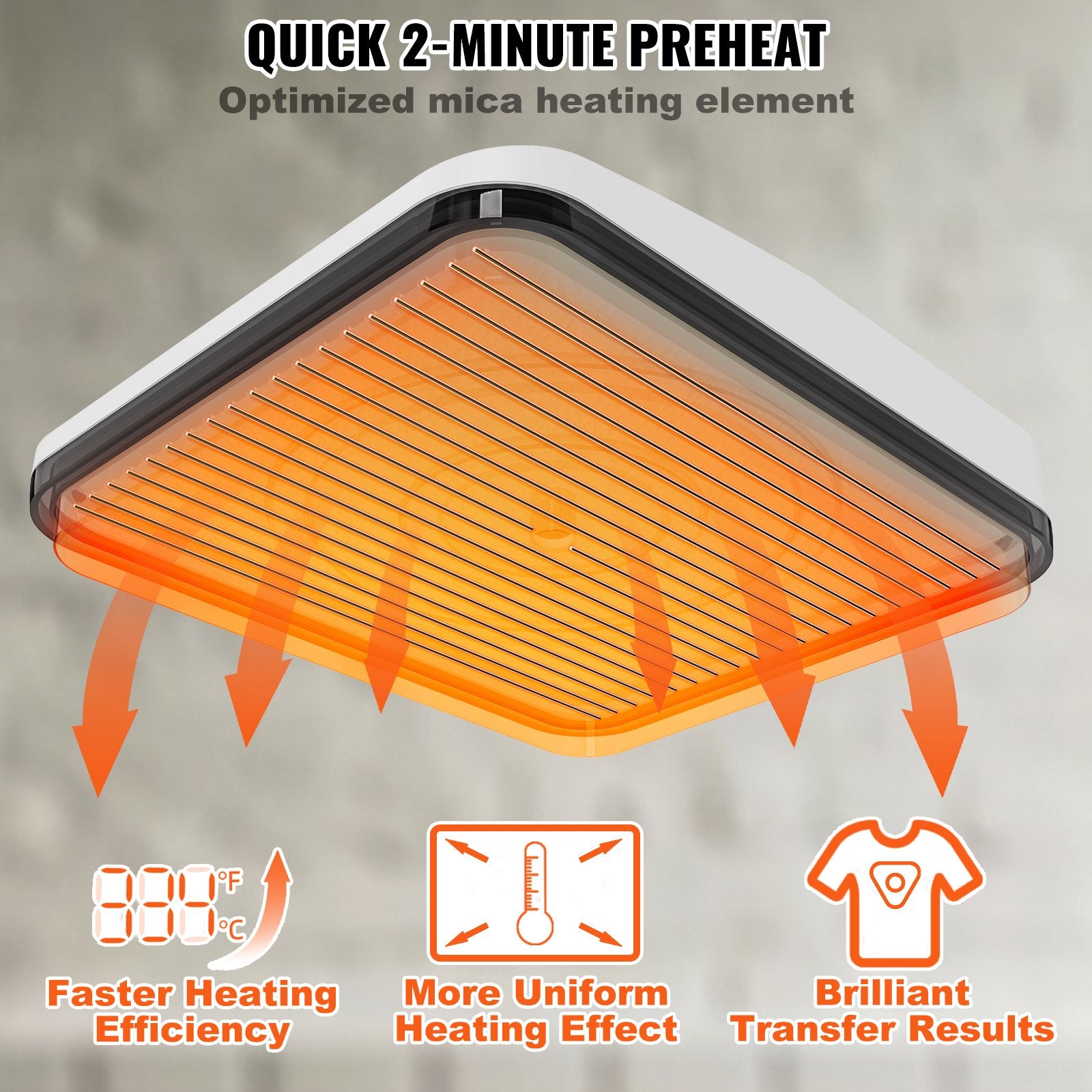 Termopresas VEVOR 9x9, 670 W