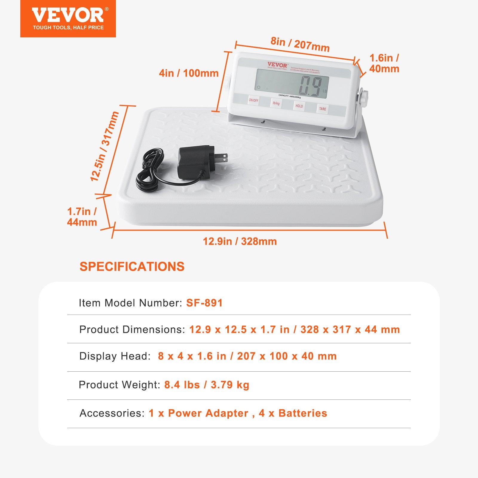 Medicininės svarstyklės VEVOR SF-891, 200 kg keliamoji galia