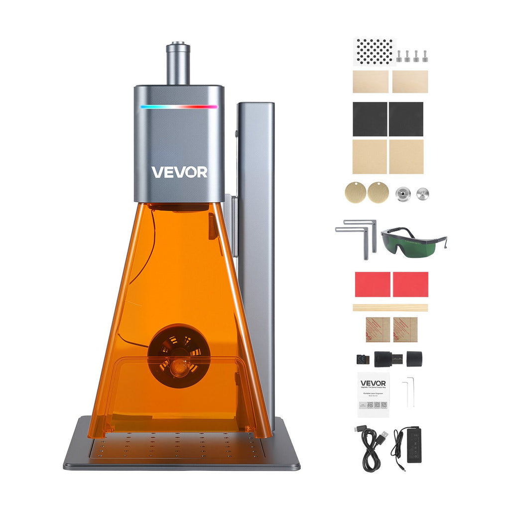 Lazerinės graviravimo staklės VEVOR Nano Duo, 20W + 2W dvigubas lazeris