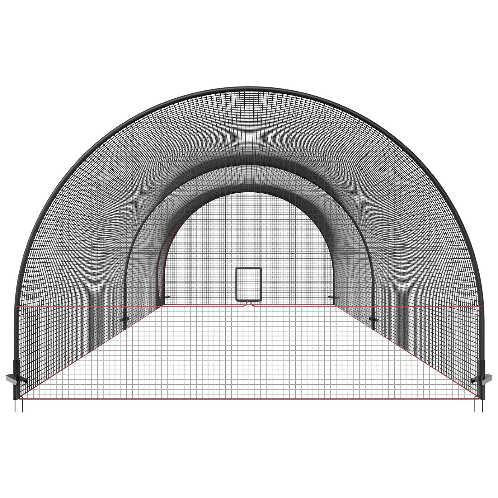 Beisbolo treniruočių narvas VEVOR YC-DJL-22*12*8ft, 6,7 m ilgio