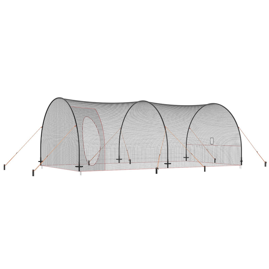 Beisbolo treniruočių narvas VEVOR YC-DJL-22*12*8ft, 6,7 m ilgio