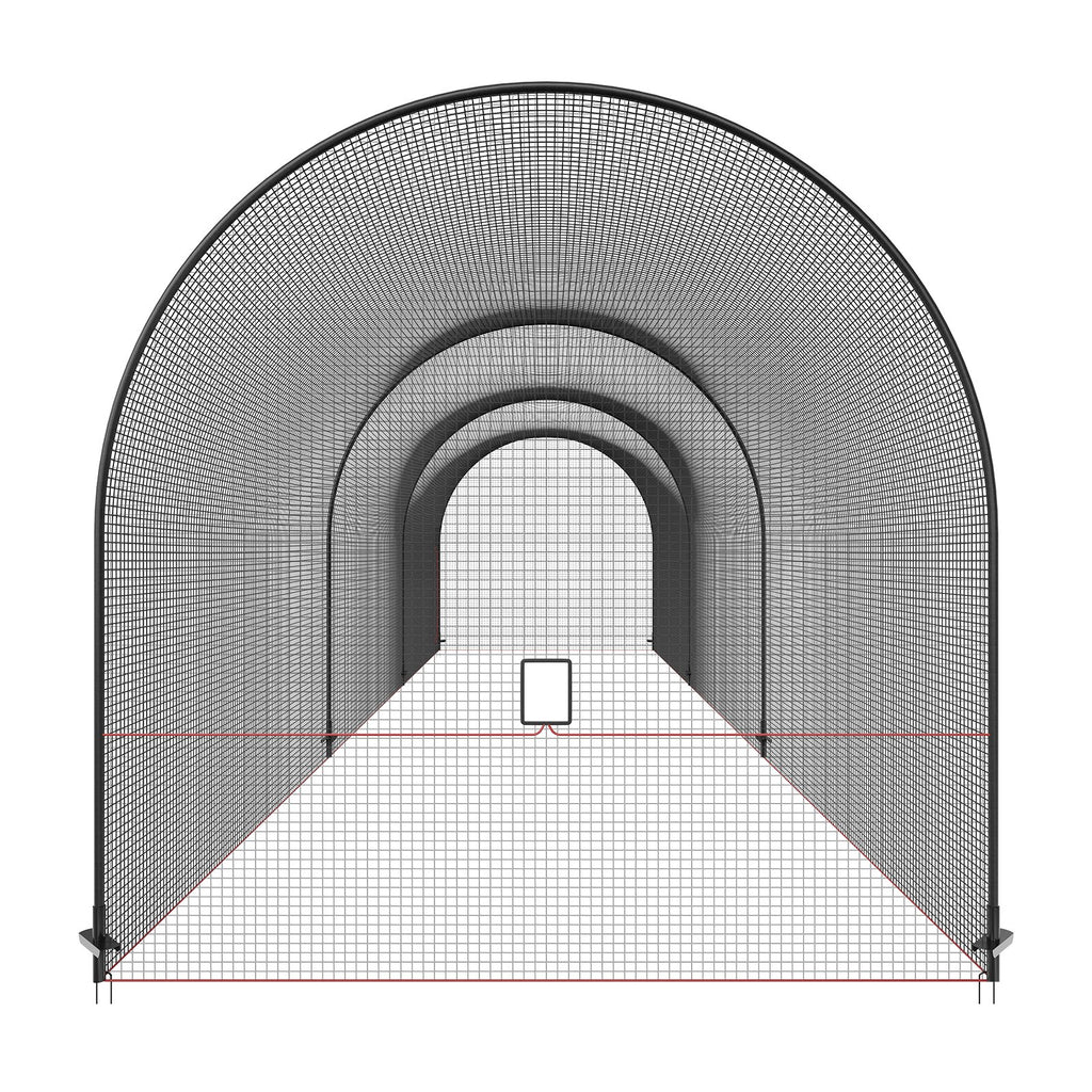Beisbolo mušimo narvas VEVOR YC-DJL-40*12*12ft, 12,2 m ilgio
