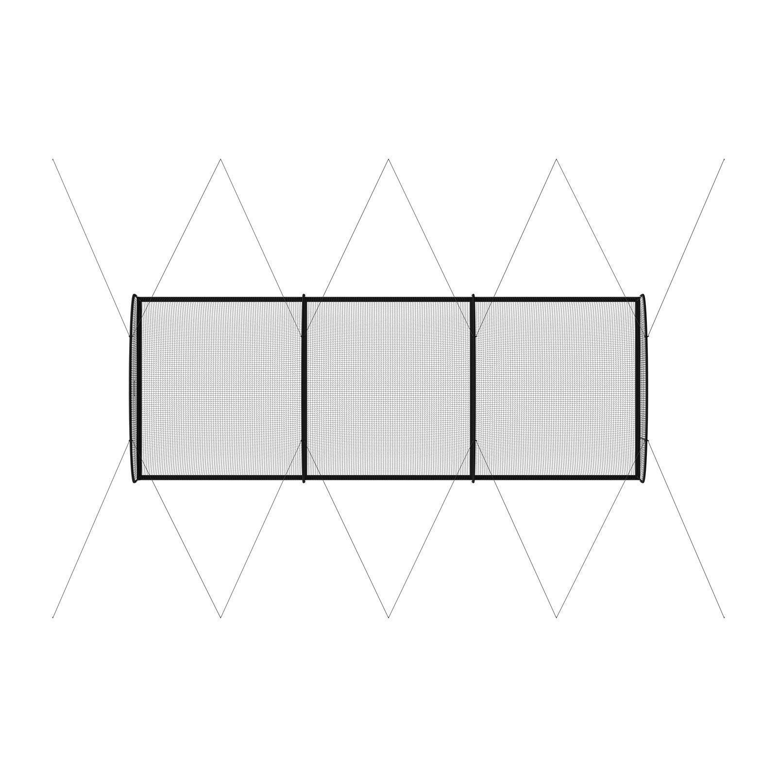 Beisbolo mušimo narvas VEVOR BC004, 10 x 3,6 x 3 m