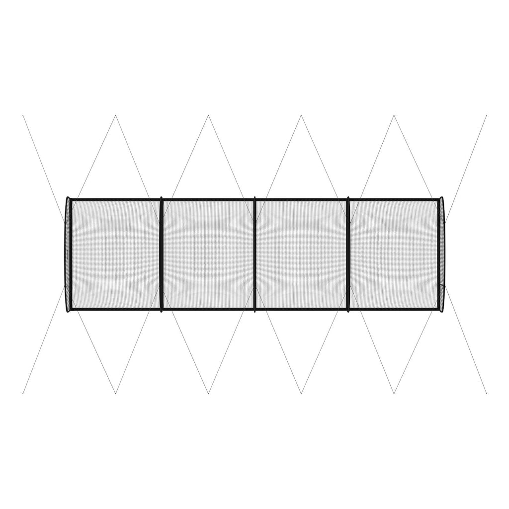 Beisbolo mušimo narvas VEVOR BL40121004S, 12,2 x 3,7 x 3,05 m