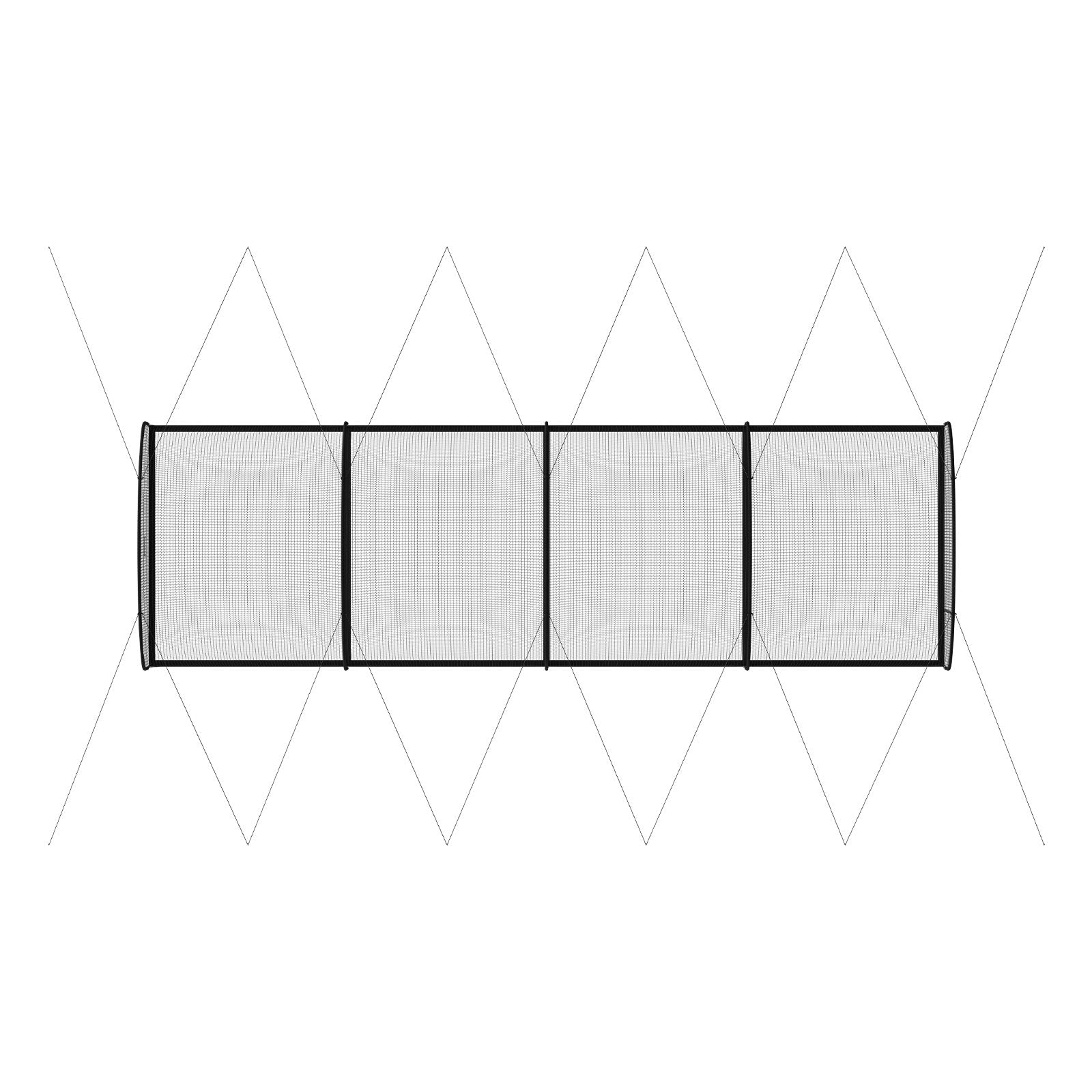 Beisbolo mušimo narvas VEVOR BL40121004S, 12,2 x 3,7 x 3,05 m