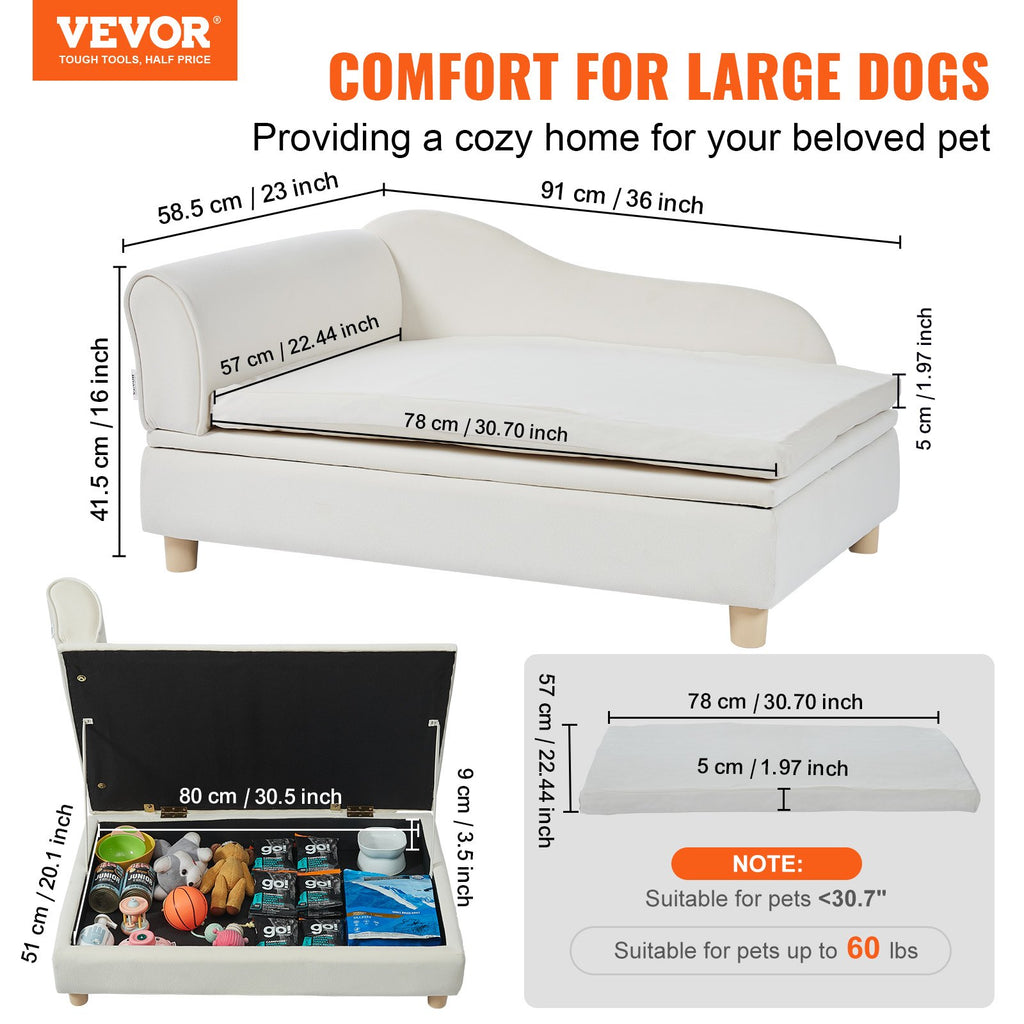 Šunų ir kačių sofa VEVOR SF-1544-3, iki 50 kg