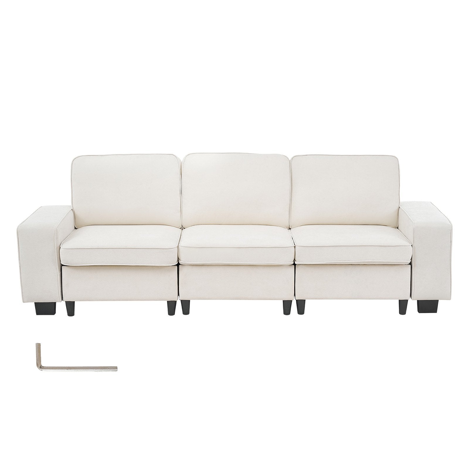 Trijų vietų sofa VEVOR GDS0250CA-3, 2540 mm