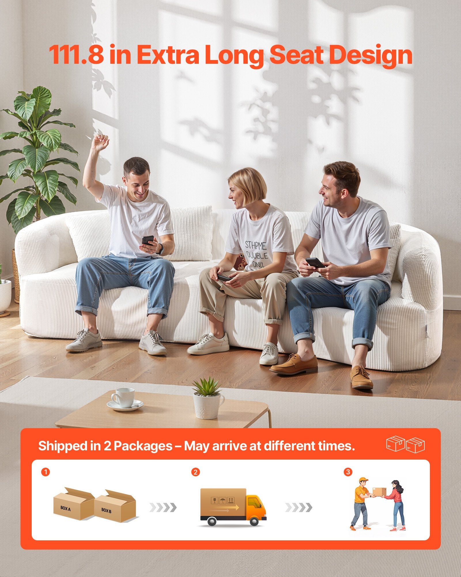 Modulinė sofa VEVOR 8022, 2840 mm