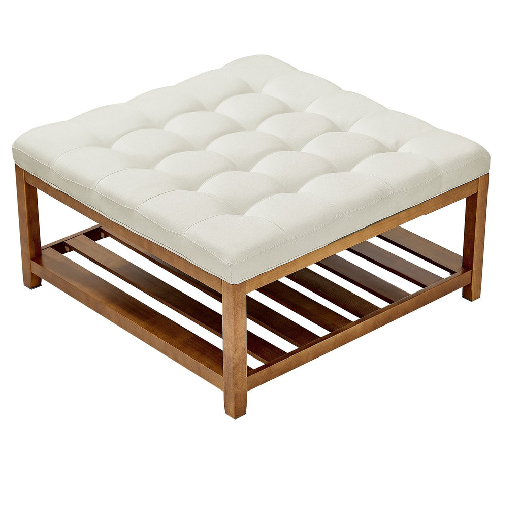 Minkštasuolis-staliukas VEVOR CWD0101CA-KD-BEIGE, 87,5 cm