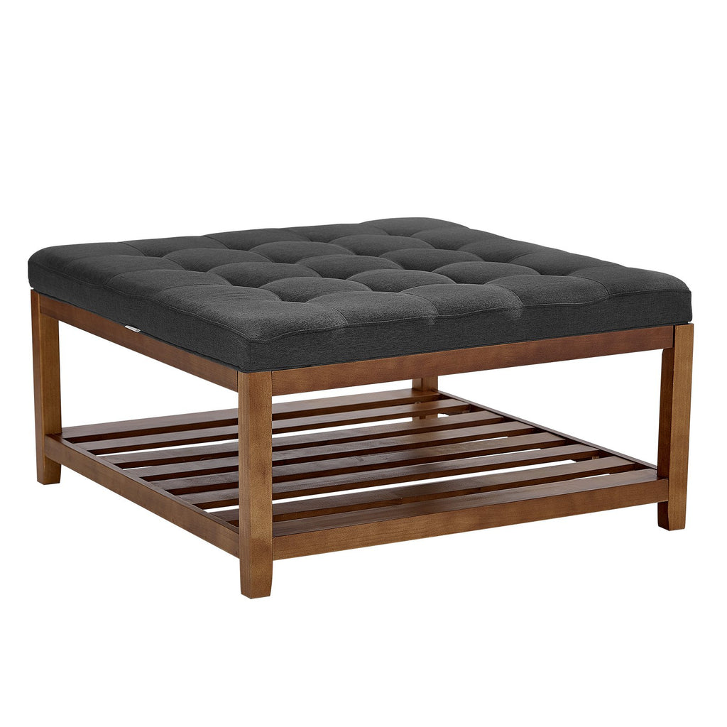 Kvadratinis pufas-staliukas VEVOR CWD0101CA-KD-DARK GRAY, 87,5 cm