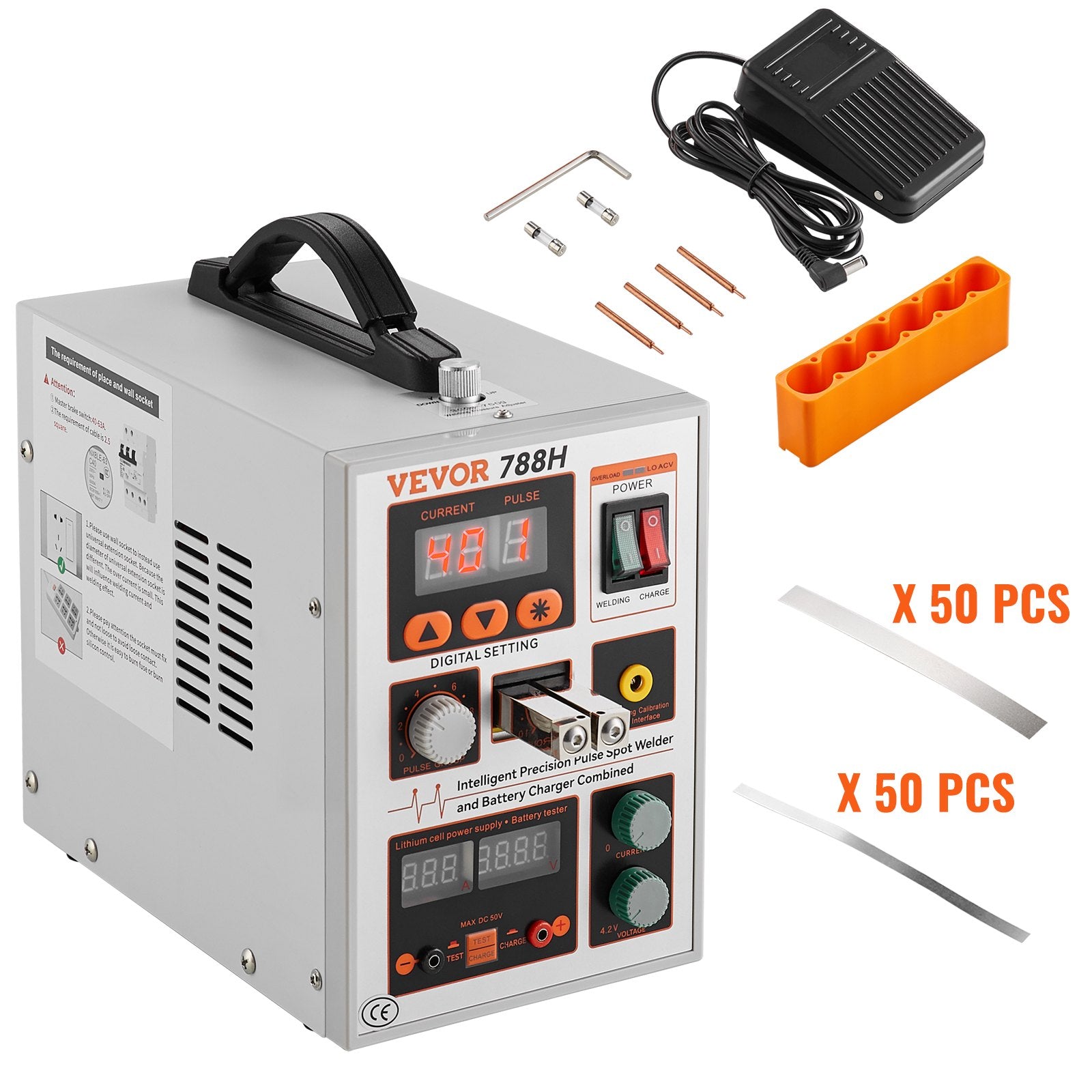 Akumuliatorių taškinio suvirinimo aparatas VEVOR 788H, 2.8 kW