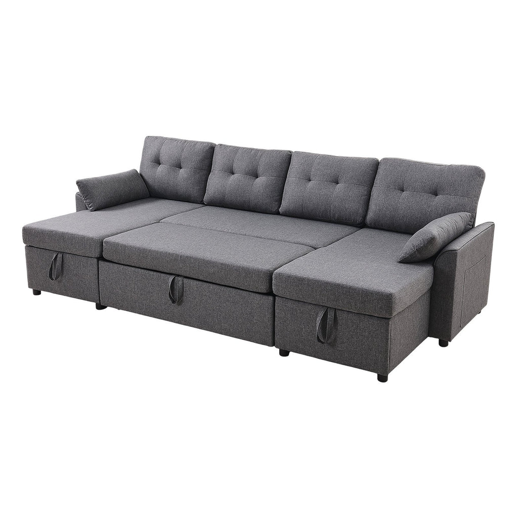 U formos sofa-lova VEVOR LW-0667-2T-11R-11L, 6 vietų su miegama funkcija